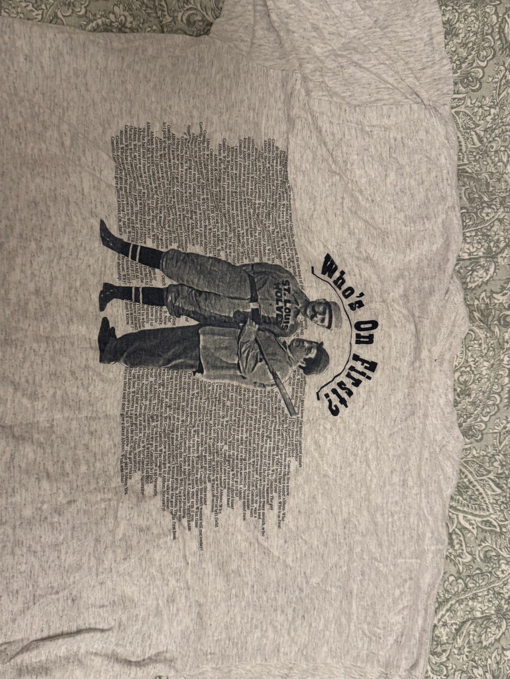 Vintage Graphic Heather Gray Tee with Vintage Illustration